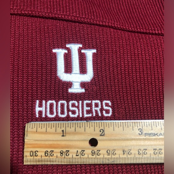 Men’s Colosseum IU Pullover Jacket, Crimson, Quarter Zip, Size M - Picture 4 of 15